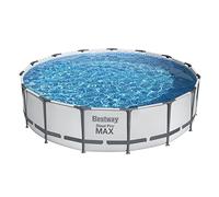 Bestway 56488-5 Set Piscina Fuori Terra Steel Pro MAX Rotonda da 457x107 cm