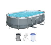Bestway 56620-7 Set piscina fuori terra Steel Pro MAX - 4,27 m x 2,50 m x 1,00 m, grigio