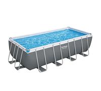 Bestway 56671-5 Set Piscina Fuori Terra Power Steel Rettangoalre da 488x244x122 cm