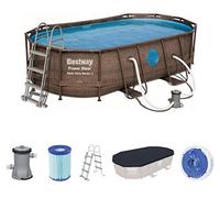 Bestway 56714 piscina fuori terra Piscina con bordi Piscina ovale 7250 L Marrone