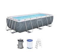 Bestway 56721-7 Set piscina fuori terra Steel Pro MAX da 4,04 m x 2,01 m x 1,00 m, grigio