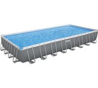 Bestway 56936-5 Piscina base fuori terra Power Steel da 956x488x132 cm grigia