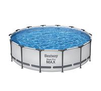 Bestway 56950-5 Set Piscina Fuori Terra Steel Pro MAX Rotonda da 427x107 cm