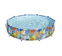 Bestway Piscina, acciaio/pvc/poliestere, Ø 305 x 66 cm, 4062 litri, rotonda, multicolore multicoloured