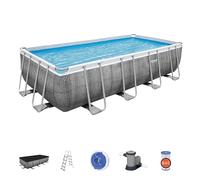 Bestway 56998 piscina fuori terra Piscina con bordi Piscina rettangolare 14812 L Grigio