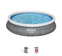 Bestway 57313-4 Set Piscina Gonfiabile Fast Set Rotonda da 457x84 cm