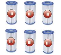 Bestway 58012P Filtro Cartuccia Piscina III, 6 unità