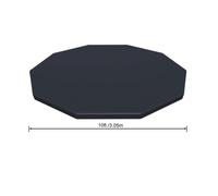 Bestway 58036 top telo di copertura copripiscina PVC Ø 305 cm tonda fuori terra