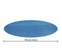 Bestway 58253 telo copripiscina termico rotondo per piscina da Ø 457 a 488 cm