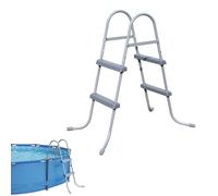 BESTWAY 58430 SCALA SCALETTA ACCIAIO PISCINA FUORITERRA H84 2 GRADINI