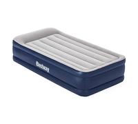 Bestway 67628 | Materasso Gonfiabile Singolo Floccato, 191X97X46 cm, Pompa Elettrica Integrata E Sacca, Bicolor