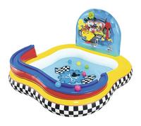 BESTWAY - 91015, Playcenter Mickey E Gli Amici Del Rally, Dimensioni 157x157x94cm, Un Singolo Pezzo