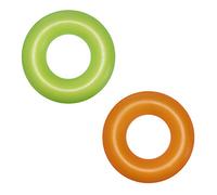 Bestway- Ciambella salvagente Gonfiabile per Bambini Trasparente Neon, Multicolore, S, 36024
