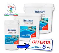 Bestway CLORO Granulare 56% → 1 / 5 / 10 Kg Dicloro Rapido Shock Acqua Piscina
