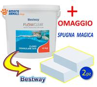 Bestway CLORO Granulare 56% → 5 / 10 Kg Dicloro Rapido Shock Acqua Piscina