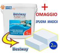 Bestway CLORO MULTIFUNZIONE Pastiglie da 20 gr → 1 / 5 Kg - Tricloro Multiazione