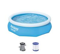 Bestway Fast Set Piscina Autoportante Rotonda mis. 305xh76 cm - colore azzurro - con pompa a filtro