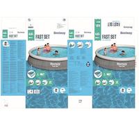 Bestway Fast Set Piscina cm. 457x84, capacita' 9.677 lt., pompa