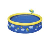 Bestway Fast Set Piscina Con Wassersprüher, 477 L, Colorato, 152 x 152 X 38 CM