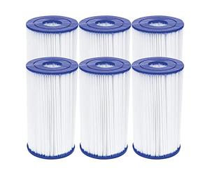 Bestway Flowclear - Cartuccia filtrante, Misura IV, 14,2 x 25,4 cm, 6 Pezzi