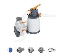 Bestway Flowclear - Filtro a sabbia con timer, 5,678 l/h, colore: Grigio