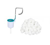 Bestway Flowclear | Kit iniziale per Skimmer Starter kit blu con sfere filtranti
