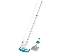 Bestway Flowclear, Set Base per la Cura della Piscina, Aquaclean, con aspiratore a Pompa e retino, per Tutte Le Dimensioni della Piscina, Multicolore