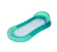 Bestway Hydroluxe - Materasso gonfiabile per piscina Hydroluxe, 160 x 84 cm, con superficie a rete e poggiatesta, 2 camere d'aria, fino a 90 kg, per 1 persona, con toppe di riparazione, colore: verde