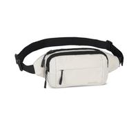 BestWay Marsupio - Marsupio da donna con scomparto principale e scomparto frontale - Borsa a tracolla con tracolla regolabile - Borsa leggera per viaggi, sport, festival e uso quotidiano, naturale