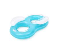 Bestway Materassino Gonfiabile Doppio con Cuscino 188x117 cm Spiaggia e Pisci