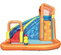 Bestway Piscina parco acquatico turbo splash, mis. 365x320x270 cm, scivolo d'acqua, cannone spara acqua, muro di scalata, include soffiatore ad aria, picchetti di ancoraggio e borsa per il trasporto