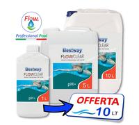 Bestway pH - Meno → 5 / 10 Lt Correttore Riduttore Liquido per Acqua Piscina