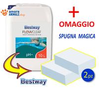 Bestway pH - Meno → 1 / 5 / 10 Lt Correttore Riduttore Liquido per Acqua Piscina