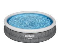 BESTWAY - Piscina Fuori Terra Fast Set - Rotonda - 366 X 76 Cm - Pompa E Cartuccia Filtro