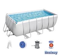 Bestway PISCINA FUORITERRA RETTANGOLARE + ACCESSORI cm 412x201x122 56456