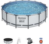Bestway Piscina fuori terra 5612Z Steel Pro Max rotonda 488×H122 cm completa