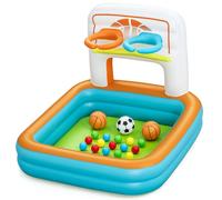 Bestway Piscina Gonfiabile Infantile con Canestri e Palline 120x107x84 cm +2