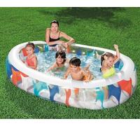 BESTWAY PISCINA GONFIABILE MULTICOLOLORE CM.152X234X51H BIMBI RELAX DIVERTIMENTO