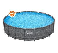Bestway Piscina Rotonda APX 365 (Ø671x132 cm) Marmo Scuro con Pompa a Sabbia Art. 561JZ - Bestway Piscina Rotonda APX 365 (Ø671x132 cm) Marmo Scuro con Pompa a Sabbia Art. 561JZ - APX 365 (Ø671x132m)