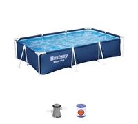 Bestway Piscine Fuoriterra, 9'10" x 6'7" x 26"/3.00 m x 2.01 m x 66 cm Pool Set