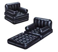 Bestway Poltrona Gonfiabile 4 Posizioni In 1 poggiapiedi 191x97x64 cm floccata