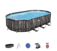 Bestway 5611R piscina fuori terra Piscina con bordi Piscina ovale 20241 L Legno