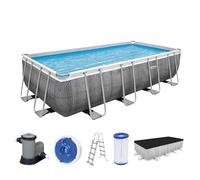 Bestway 56998 piscina fuori terra Piscina con bordi Piscina rettangolare 14812 L Grigio