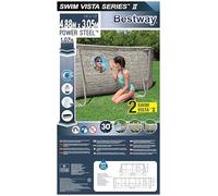 Bestway Power Steel 56946 piscina fuori terra Piscina con bordi Piscina ovale 10949 L Marrone