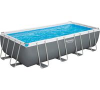 Bestway Set Completo Piscina Power Steel™ - 549 x 274 x 122 cm - Filtro a Sabbia Incluso - Grigio Scuro - 1 set