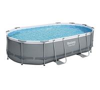 Bestway Power Steel 56448 piscina fuori terra Piscina con bordi Piscina ovale 10949 L Blu, Grigio