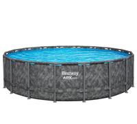 Bestway Set Piscina Fuori Terra APX365™ Resistente al Freddo - Ø 549 x 132 cm - Set con piscina, pompa filtro a sabbia, sfere filtranti, scaletta, telo di copertura, toppe di riparazione