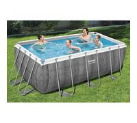 Bestway Set Piscina Power Steel Rettangolare 412x201x122 cm