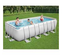 Bestway Set Piscina Power Steel Rettangolare 488x244x122 cm