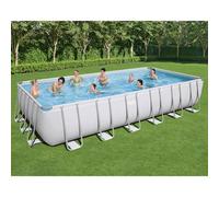 Bestway Set Piscina Power Steel Rettangolare 732x366x132 cm